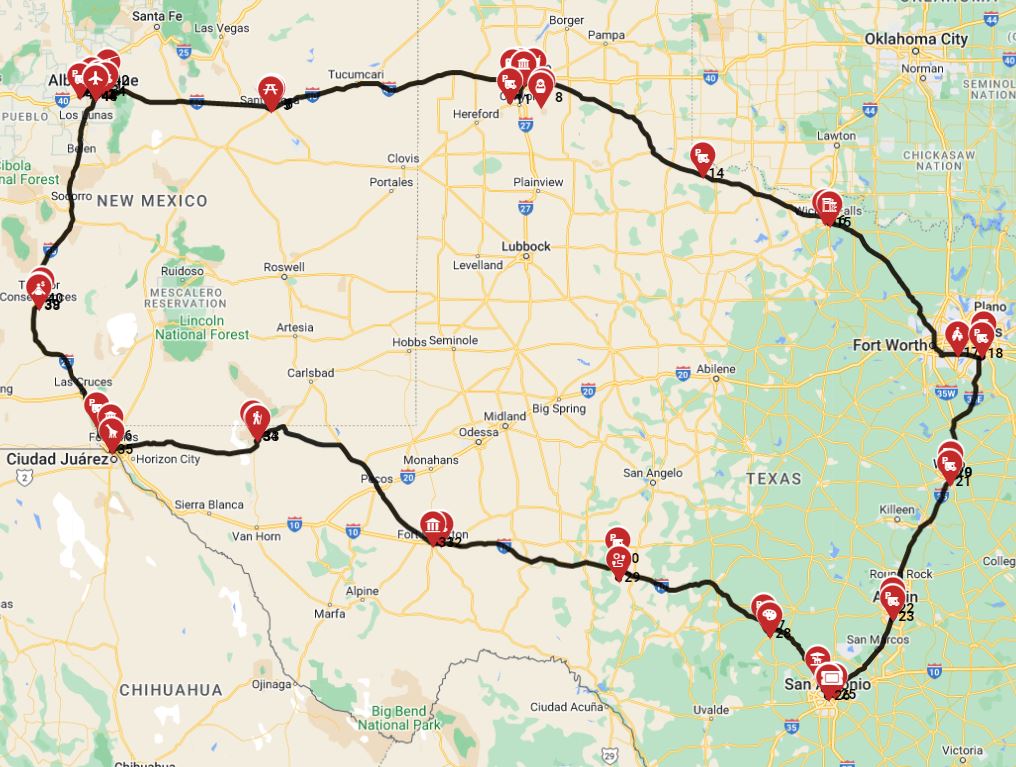 Albuquerque Roundtrip - South East